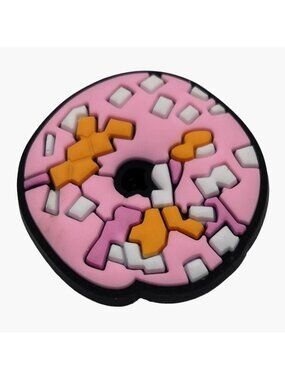 Donut Shoe Charm Pink Frosting